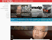 Tablet Screenshot of citadelmagazine.com
